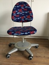 Schreibtischstuhl Moll Maximo mitwachsend , ergonomisch, Farbmuster Blau -TOP