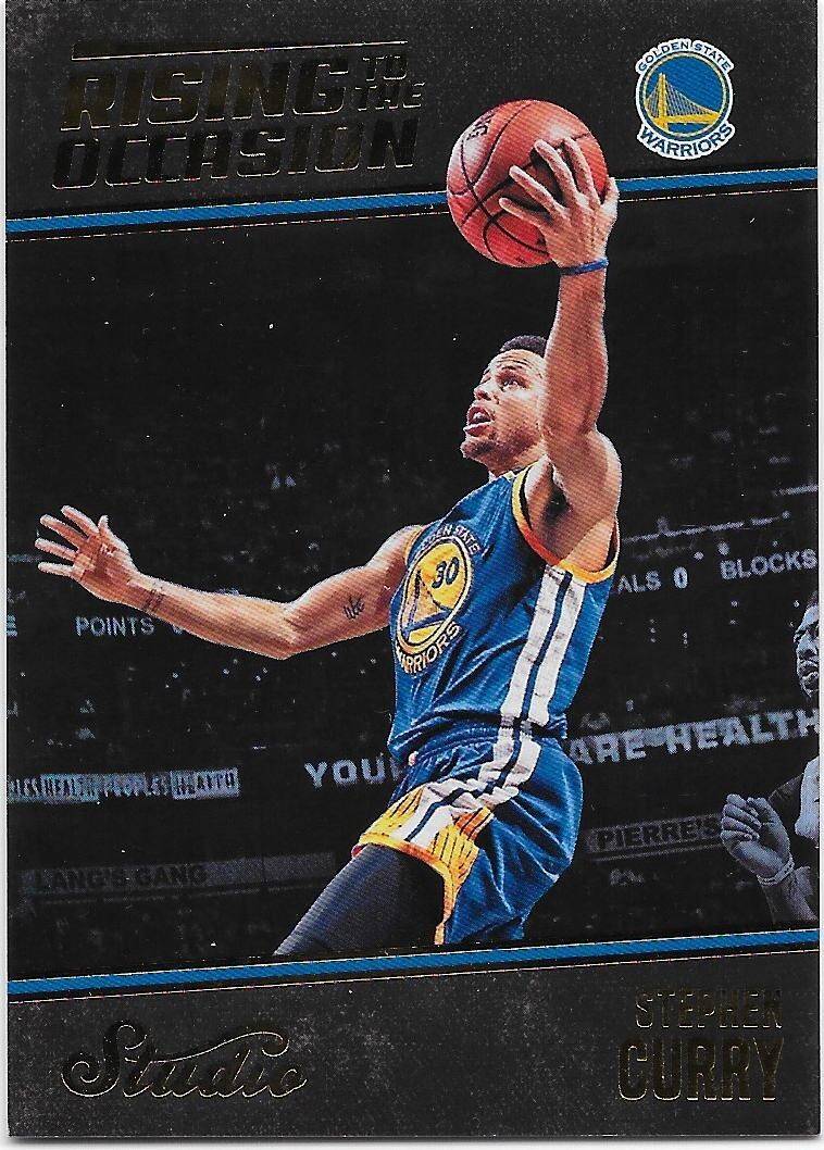 2016-17 Panini Studio Stephen Curry Rising To The Occasion Insert #RO-SC