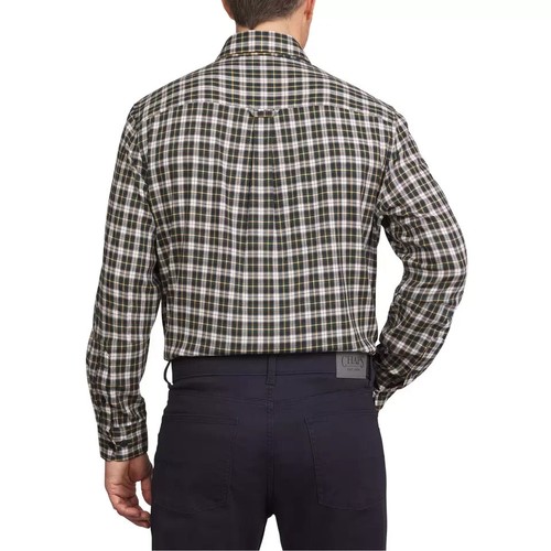 Lands’ End Men’s Brushed Twill Shirt, Multi, Size L - Picture 6 of 7