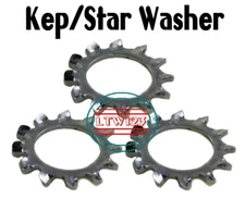 (15 Pieces) 7/16" External Tooth Star Steel Lock Washer Zinc Plated