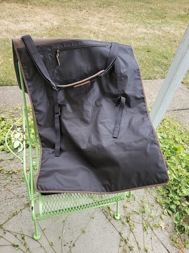 Duluth Trading Co Garment Bag Canvas Leather Trim Excellent Condition 2 Piece - Picture 7 of 11
