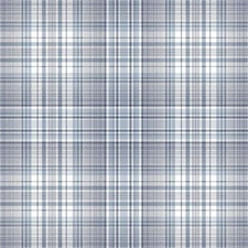 NORWALL Wallpaper AF37718 Check Plaid Pre-Pasted Delft Blue Navy 56 sq ft NEW