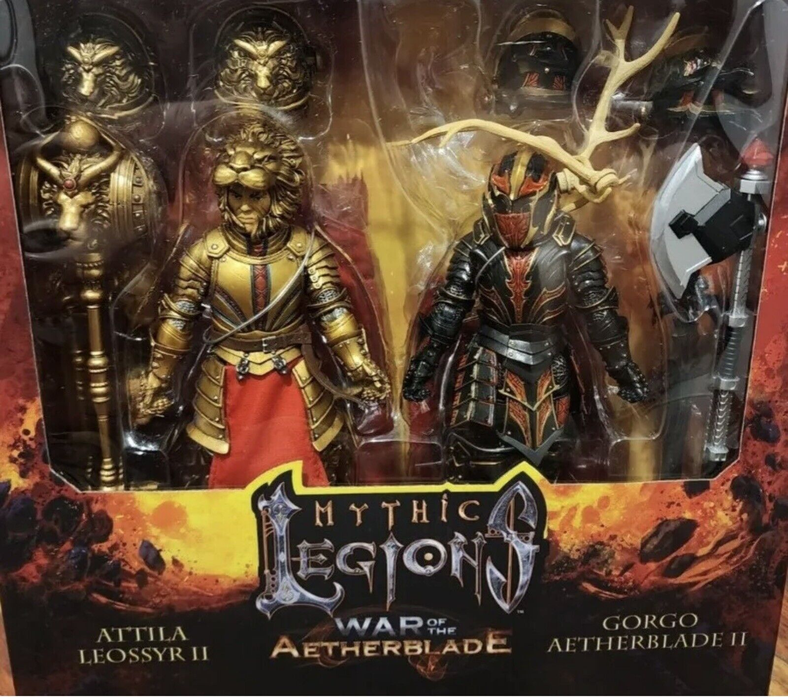 Mythic Legions War of Aetherblade Gorgo + Attila Two pack Kickstarter  EXCLUSIVES