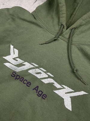 RARE BJORK Hoodie Space Age Vintage Green Size S | eBay