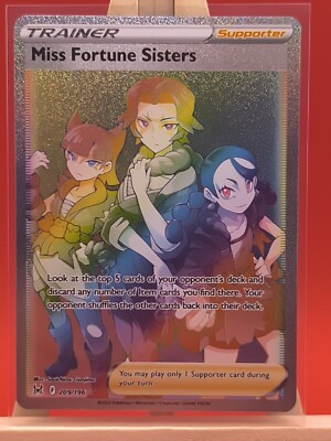 miss fortune sisters pokemon card price - Souichirou Gunjima SWSH11 Pokemon Miss Fortune Sisters 209/196