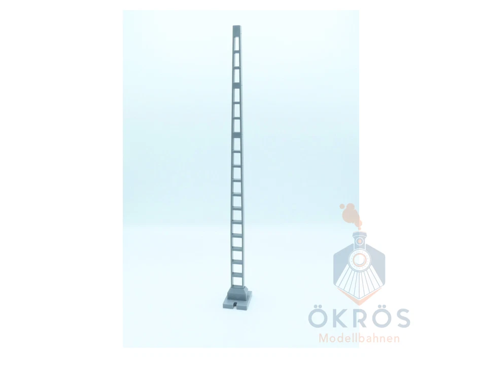 1 x Hobbex Gartenbahn Streckenmast, DB, DR, MÁV Ausführung ohne Ausleger, 2m, BS