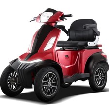 4 Rad Seniorenmobil 25 km/h 1kW Li-Ionen Seniorenfahrzeug Elektro Scooter Rot