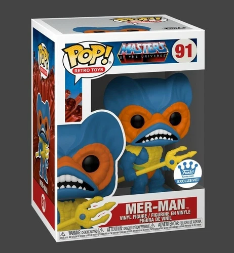 Masters of The Universe Mer-Man (Blue) 91 Pop Retro Exclusive Vinyl Figure