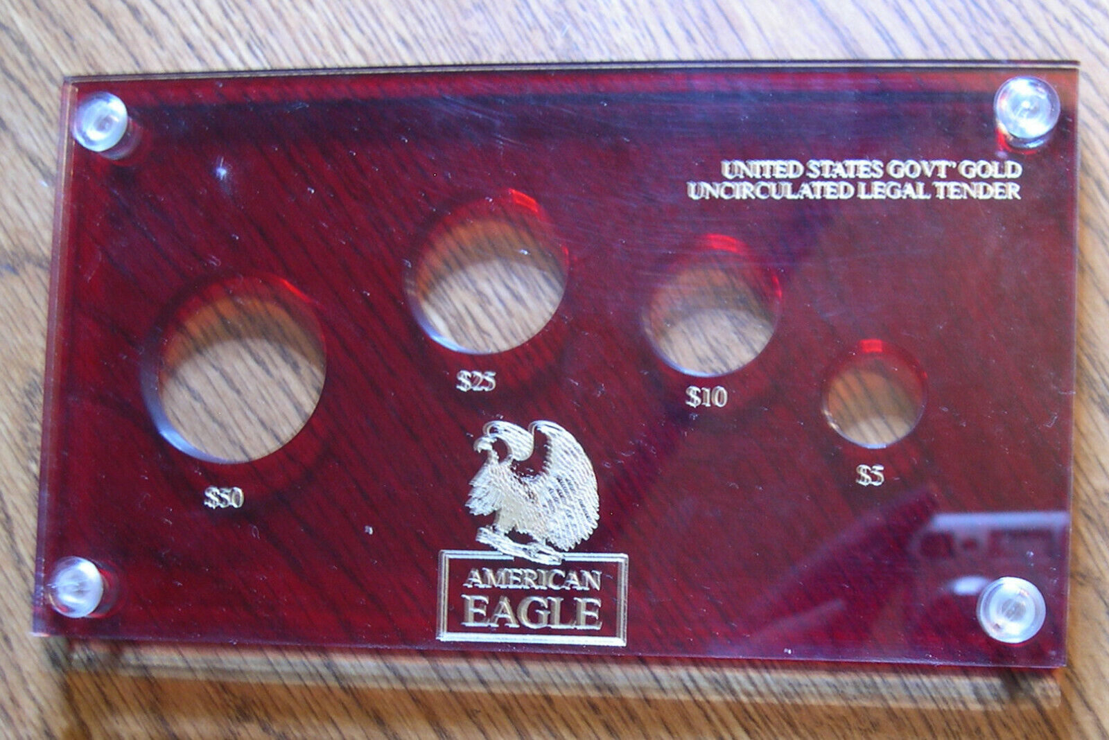 SALE開催中 NEW Capital Plastic 生まれのブランドで Holder US American GX set Eagle Gold Type