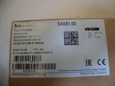 Siemens Actuator Valve Actuator SAS 81.00 24V 400N Excellent!!