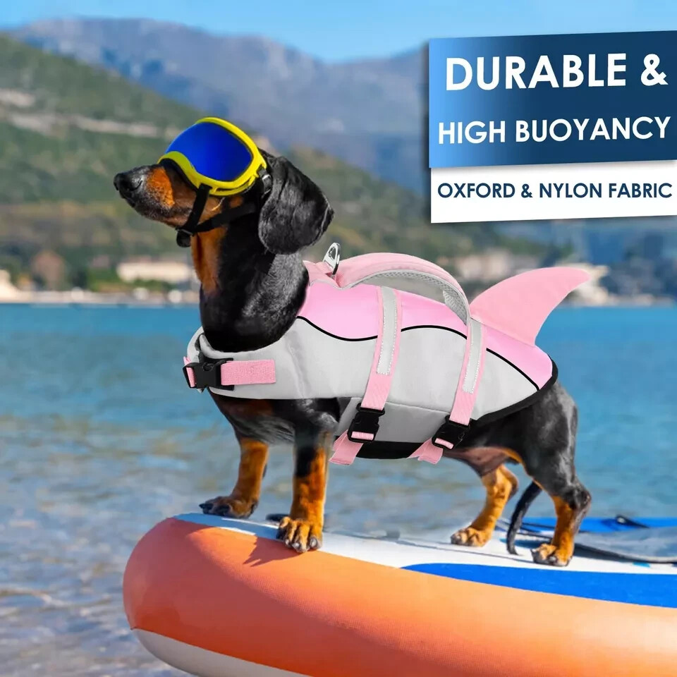 AOFITEE Dog Life Jacket XSmall, High Flotation Dog Life Vest, Ripstop Dog Life