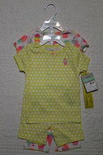 NEW GIRLS CARTER'S 4-PIECE SHIRT AND SHORTS PAJAMA SET NWT VARIOUS STYLES
