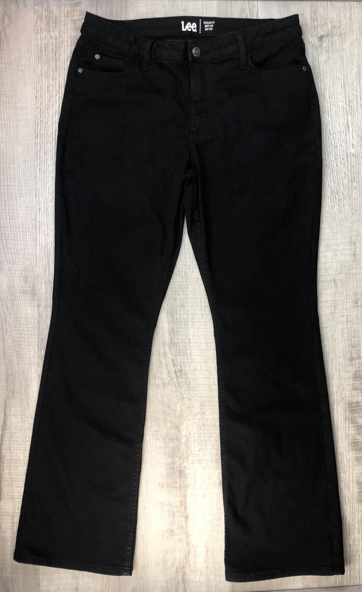 パンツ archive lee boot cut flare black denim Lee Boot Cut Jeans Black Regular Fit Mid Rise Pants Women's 14 M