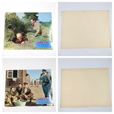 Set of 2 Danger Within 1959 Lobby Card Movie Poster War Richard Todd Bernard Lee