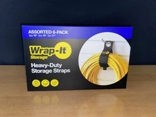 Heavy-Duty Wrap-It Storage Straps (Assorted 6 Pack)
