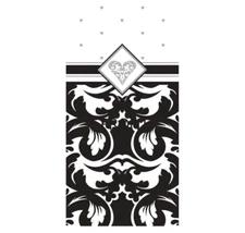 6 Packs Damask EVER AFTER Swankie Hankie Purse Tissue Pack Wedding Favors