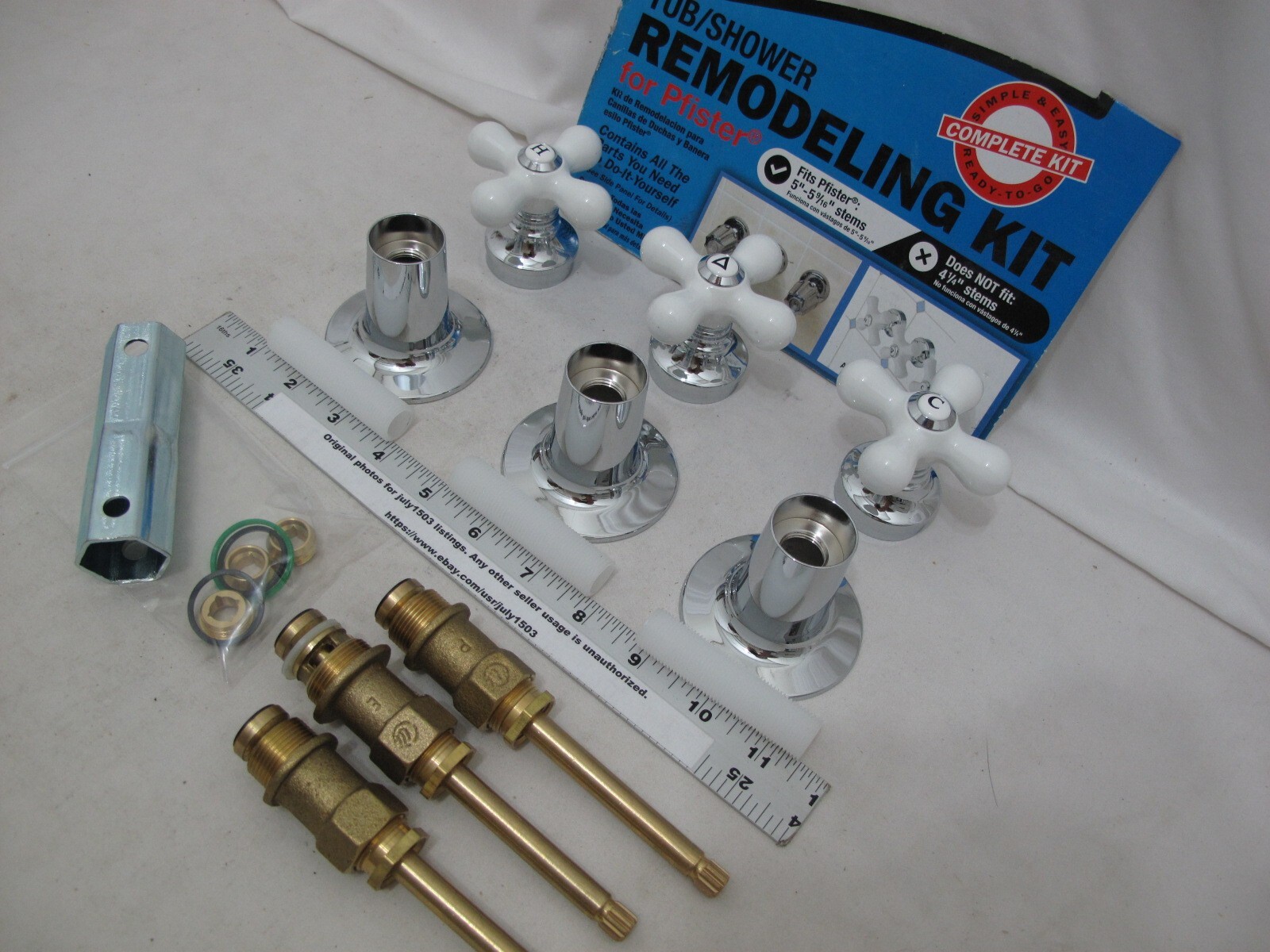 NEW Danco Tub/Shower Remodeling Kit for Pfister Porcelain Cross 39696 (ob) eBay