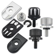 Rear Fender Seat Screw Seat Bolt Nut Kit Mount Knob Cover Nut For Harley 1996-up