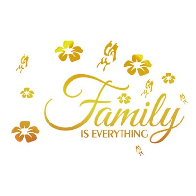 Family is Everything Wall Decor, 3D Acrylic Mirror Wall Decal Stickers Family...