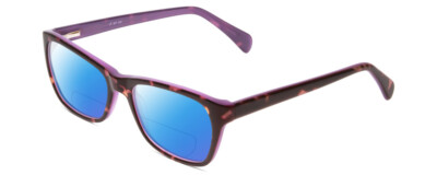 Splash 60 Ladies Cateye Polarized BIFOCAL Sunglasses Tortoise Lilac Purple 53 mm