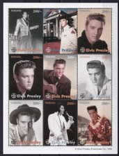 Elvis Presley , The King - Tansania Kleinbogen postfrisch** (2)