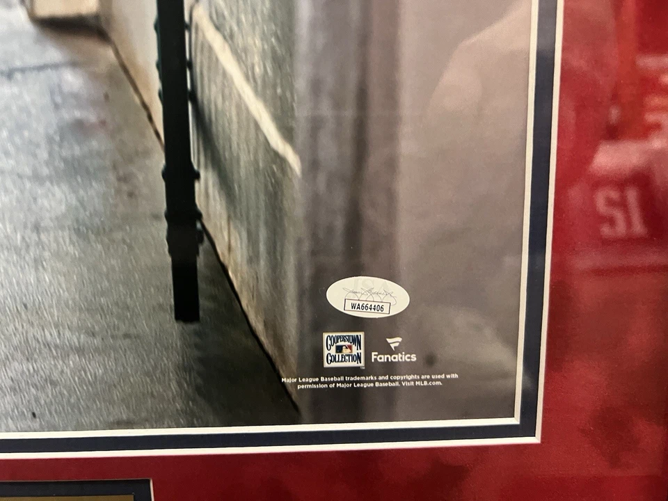 David Ortiz Signed 16x20 Custom Framed To 23x27 JSA Certified - Image 2 of 3