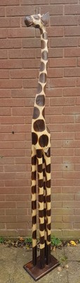 wooden giraffe statues 200cm
