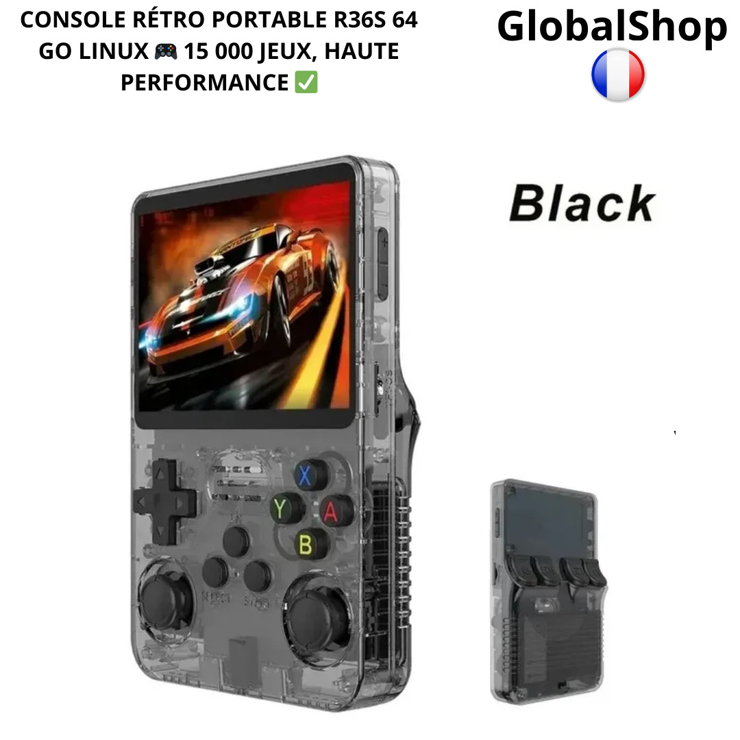 Console portable R36S 64 Go Linux idéale pour vos soirées rétrogaming