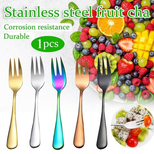 Cake Fruit Fork Kids Colourful Cutlery Cute Novelty Forks Tools F7T2