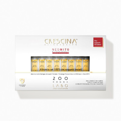 Crescina Transdermic NEO MITO Hair Regrowth Treatment 200 Women 20 Ampoules