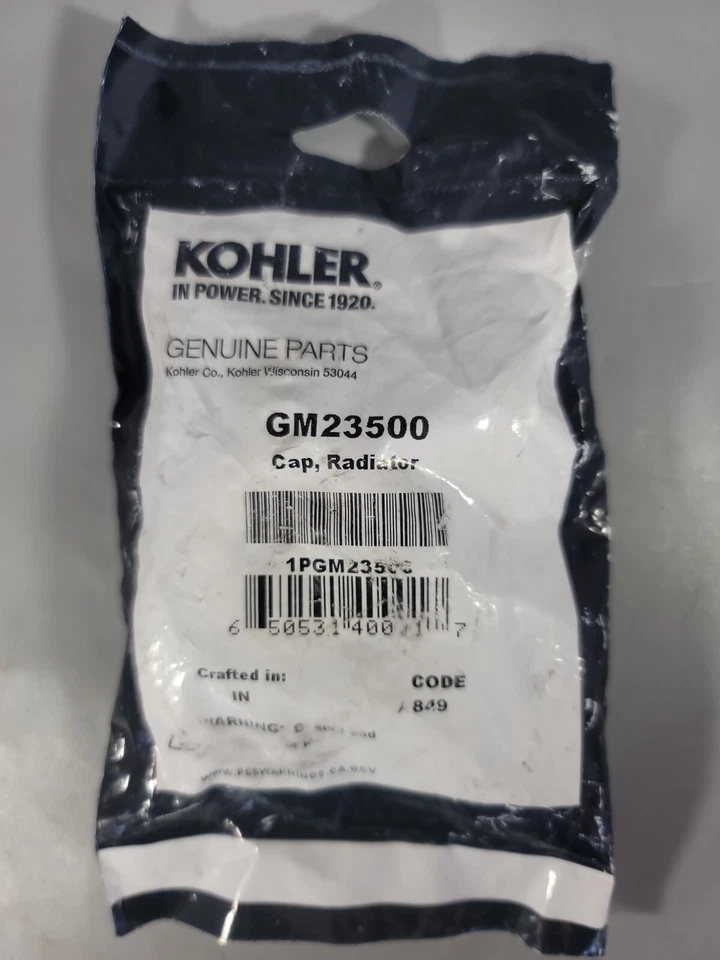 Nueva tapa de radiador OEM Kohler GM23500 Foto 2 de 4