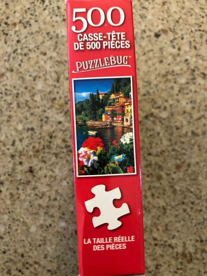 Puzzlebug 500 piece jigsaw puzzle of Mediterranean Villas on the Harbor - Image 4 of 4