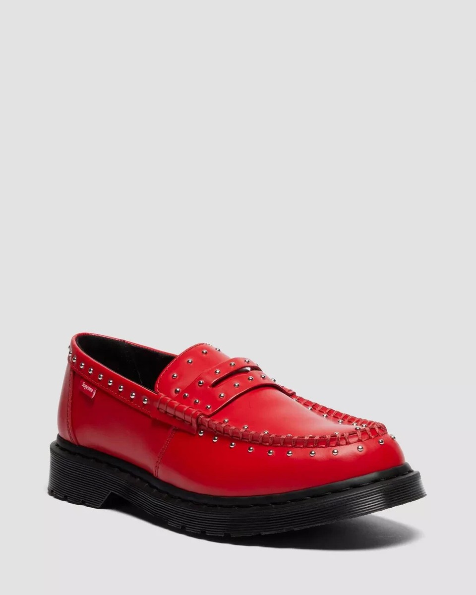 41873600 Supreme × Dr.Martens Studded Penton Loafer Red 25SS