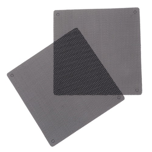 2 Pcs PVC Square Computer Mesh Cover for Chassis Fan (14x14cm) - Bild 4 von 12