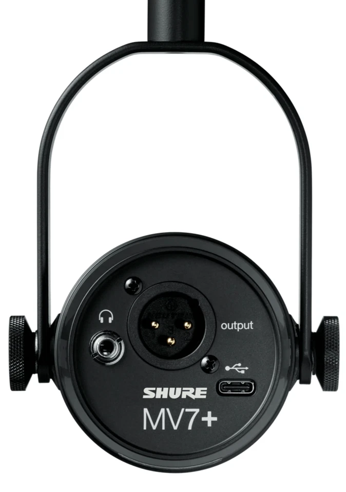 Shure MV7+-K Podcast Microphone With Customizable LED Touch Panel & DSP Features - Image 4 of 4
