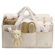 Baby Diaper Caddy Organizer for Changing Table, Baby Storage Basket for Diape...