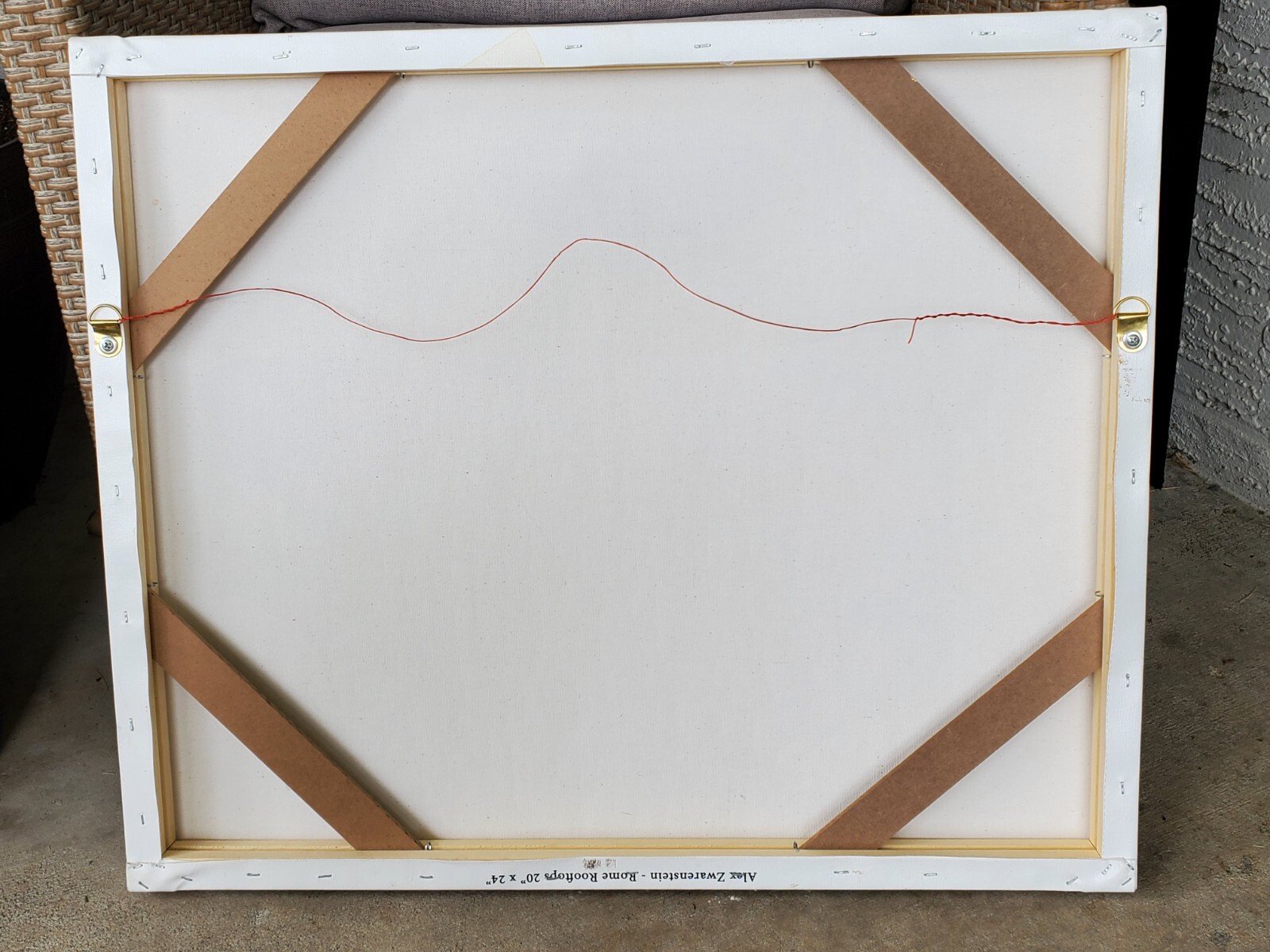 ALEX ZWARENSTEIN (ROME ROOFTOPS) HAND SIGNED LIMITED EDITION /99 GICLEE CANVAS