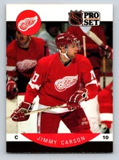 1990 Pro Set 67 Jimmy Carson Detroit Red Wings