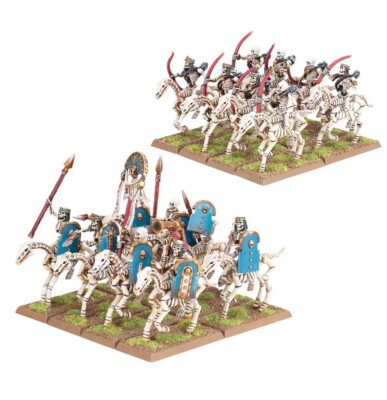 16x Skeleton Horsemen /Horse Archers NEW ON SPRUE Tomb Kings Warhammer Old World