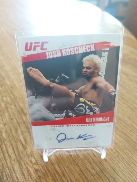 UFC ROUND 2 2009 ROOKIE AUTOGRAPH OF JOSH KOSCHECK!!! FA-JK SP!!!