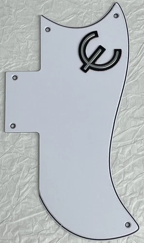 New Great-For Gibson SG ‘61 Reissue & E Logo Style Guitar Pickguard 3 Ply White