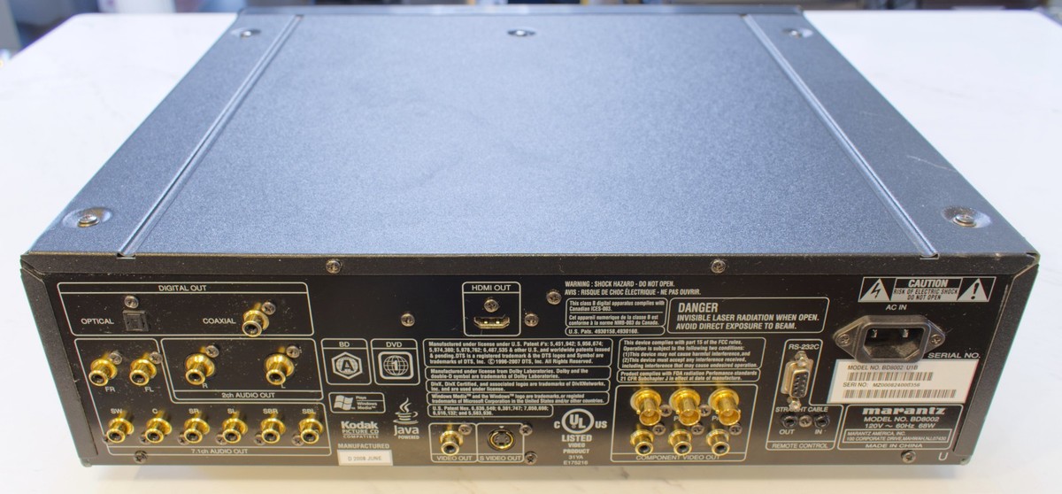 Marantz BD8002 Blu-ray Player w/ Original Remote - Tested Working