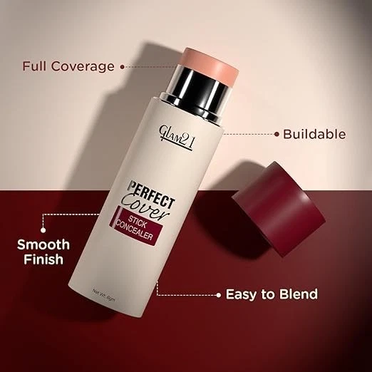 Glam21 Perfect cover stick concealer| Waterproof Concealer With Full Coverage |E - Image 4 of 4