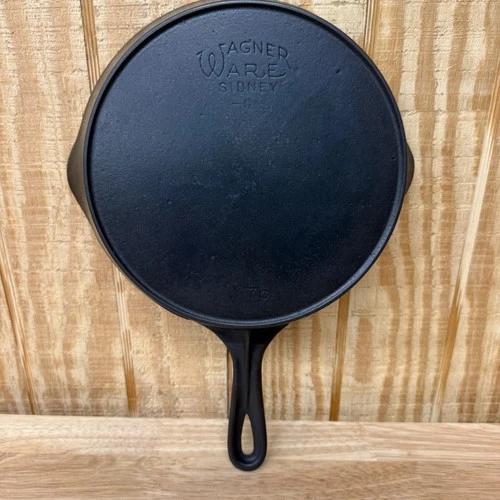 Vintage Wagner Ware Sidney -O- No.7 Cast Iron Skillet 9.5 Inch Restored