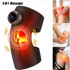 Electric Knee Massager Shoulder Brace with 5 Vibration Modes, 5 Heating Levels