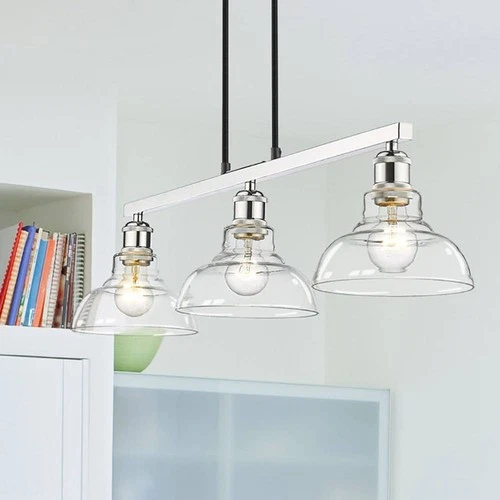 Gzolden Lighting Carver 35 1/2" Wide Chrome Linear Pendant Light - Picture 1 of 8