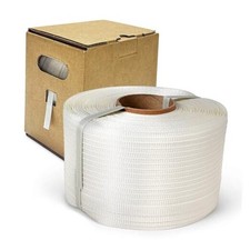 ESK Packaging 1/2" Woven Poly Cord Strapping, 1500' Roll   825 lbs Break