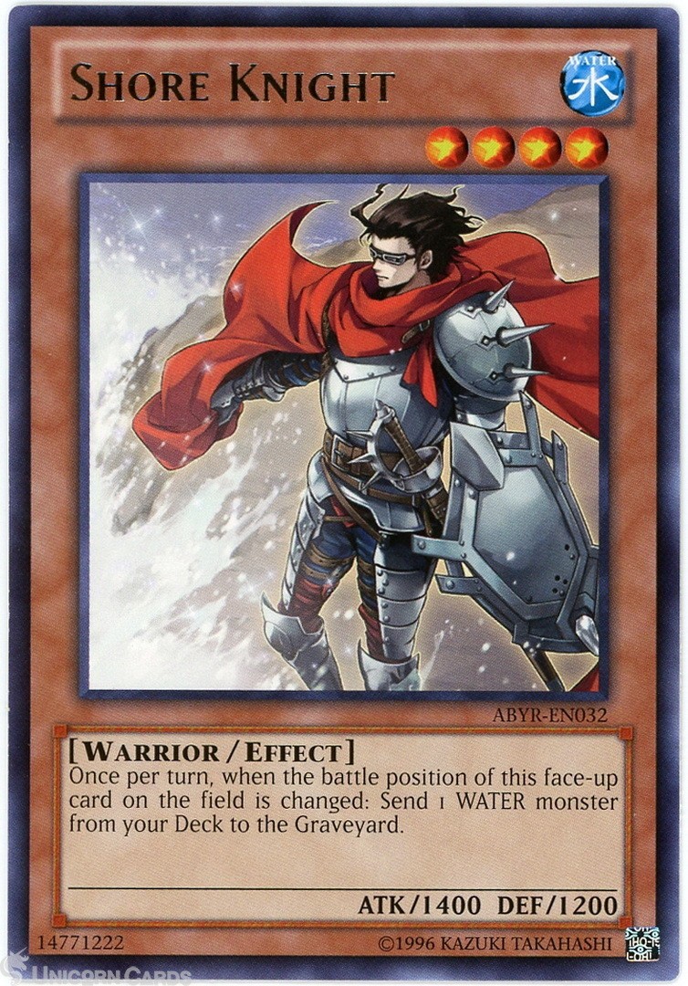 ABYR-EN032 Shore Knight Rare UNL Edition Mint YuGiOh Card