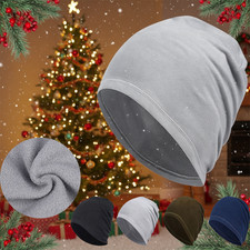 Skull Cap Winter Warmer Fleece Windproof Cycling Ski Beanie Hats for Men Women