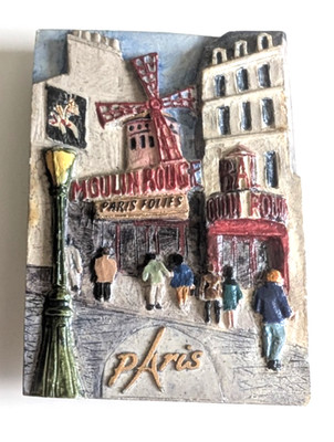 Paris Moulin Rouge 3D Souvenir Refrigerator Magnet